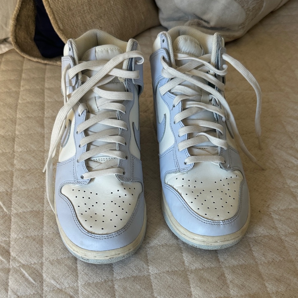 Nike Dunk High Football Grey Pale Ivory Voile Gris Size 7.5